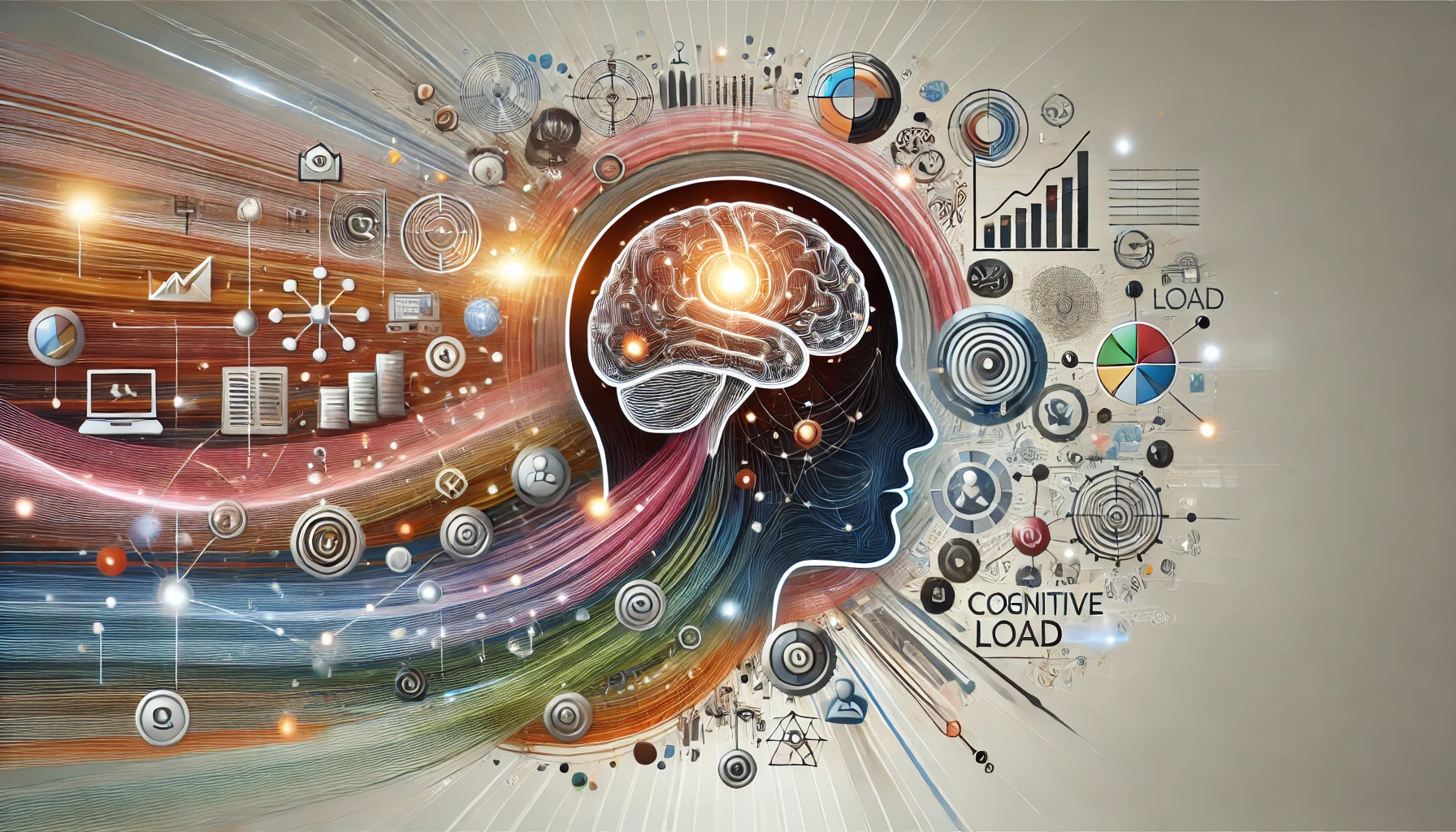 Illustration of cognitive load concept in agile team performance